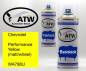 Preview: Chevrolet, Performance Yellow (matt/wheel), WA798U: 400ml Sprühdose + 400ml Klarlack - Set, von ATW Autoteile West.